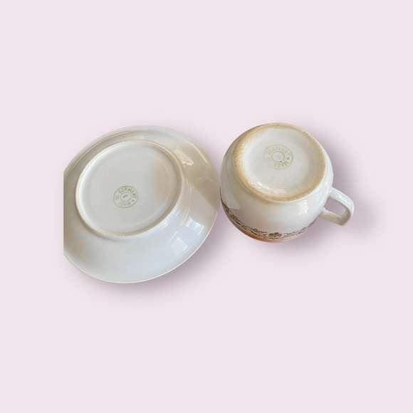 Antique cup and saucer made in Germany. - Picture 5 of 9